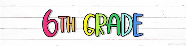 6th Grade Calendar